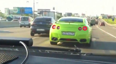 Poliţia rusă, pe urmele unui Nissan GT-R - Photo