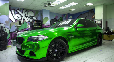 Ruşii ne prezintă BMW-ul verde-cromat - Photo