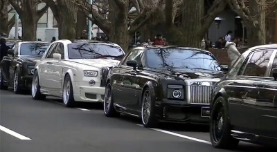 Adunare de Rolls-uri tunate, pe strada Dubai - Photo