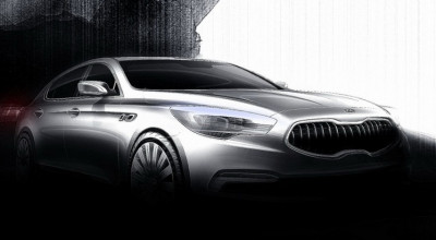 Primele schite cu sedanul Kia K9 - Photo