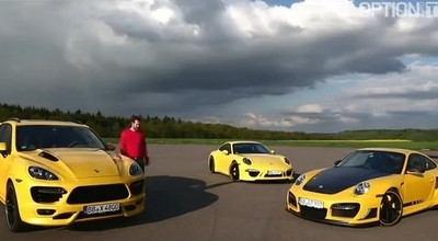 Liniuta TechArt - Cayenne GT Aero kit 1 vs GTStreet R vs 991 S - Photo