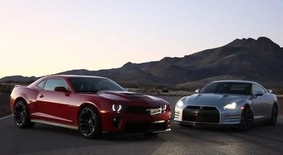 Chevrolet Camaro ZL1 impotriva aceluiasi Nissan GT-R - Photo
