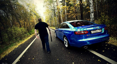 Tuning Audi: Un albastru cromat pentru un RS6 'huliganic' - Photo