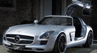 Două staruri într-un singur pictorial: Mercedes SLS AMG şi Katja Runiello - Photo