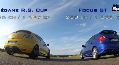 Megane RS si Focus ST: sprint pe 400 m - Photo