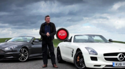 Aston Martin DBS Volante vs Mercedes SLS AMG Roadster - Photo