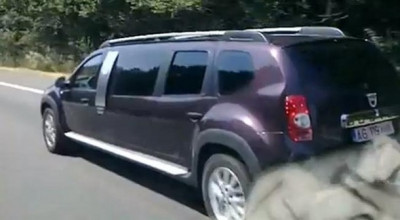 ”limuzina” Dacia Duster birou mobil a fost surprinsă în realitate, pe autostradă! - Photo
