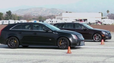Cadillac CTS-V Wagon vs Mercedes-Benz E63 AMG Wagon - Photo