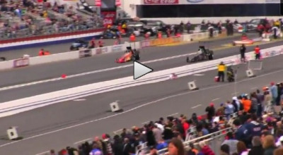 Dragster implicat intr-un accident violent - Photo