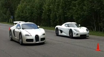 Confruntarea dintre Bugatti Veyron şi Koenigsegg CCXR - Photo