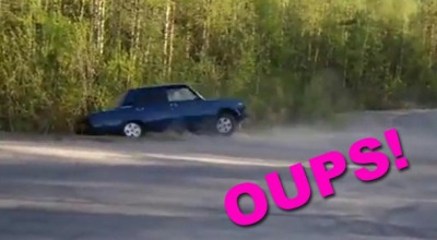 Lecţie pentru teribilişti: nu ştie să facă drift, dar e suficient de prost să se răstoarne! - Photo