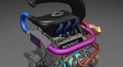 Prima fotografie cu noul motor V6 pentru Formula 1 sezonul 2014 - Photo