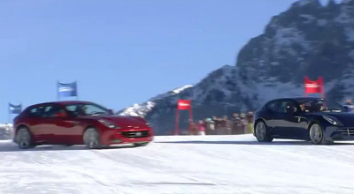 Slalom pe zăpada cu Ferrari FF - Photo