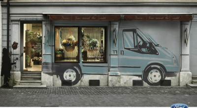 O reclamă mai deosebită cu utilitara Ford Tranzit - Photo