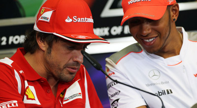 Hamilton afirmă că relaţia sa cu Alonso s-a îmbunătăţit considerabil - Photo