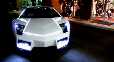 Lamborghini decorat în stilul Tron: Legacy - Photo