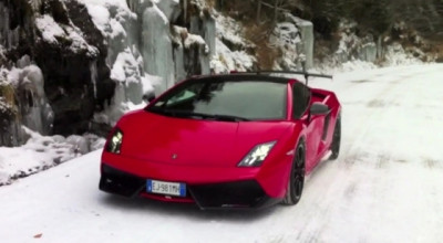 Lamborghini a filmat pe Transfăgărășan! - Photo
