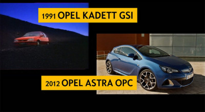 Trecut versus prezent: Opel Astra şi Opel Kadett - Photo