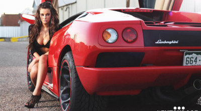 Lamborghini Diablo VT si Jenna Balsley - Photo