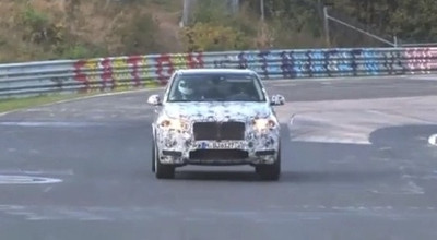 Noul BMW X5M spionat pe Nurburgring - Photo