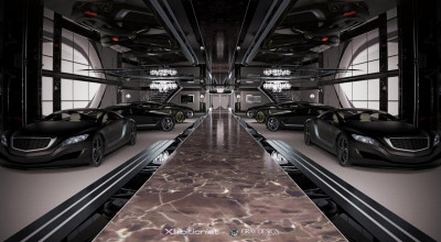 Yachtul Xhibitionist şi automobilul Xhibit G - Photo