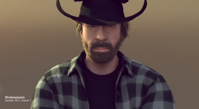 Replica lui Chuck Norris la șpagatul lui Van Damme - Photo