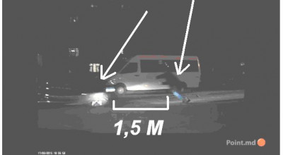 Atenţie Şoferi! În capitală, un pieton şi-a înscenat propriul accident! (VIDEO) - Photo