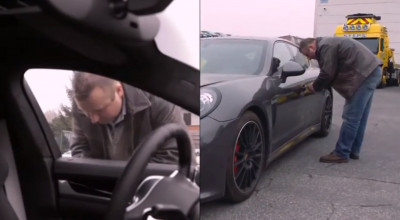 Incredibil! Un hoţ are nevoie de numai 10s pentru a deschide un Porsche Panamera! (VIDEO) - Photo