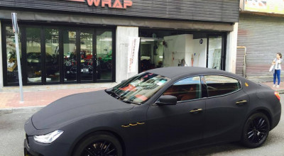 Vezi cum arată un Maserati Ghibli acoperit cu piele de căprioară ! - Photo