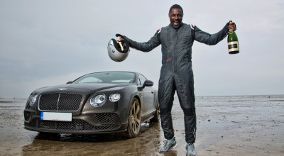 Şi actorii pot doborî recorduri. Asta a făcut Idris Elba la volanul unui Bentley Continental GT Speed - Photo