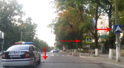 Până şi poliţiştii de la INP evită limitatoarele de viteză pe contrasens! (VIDEO) - Photo