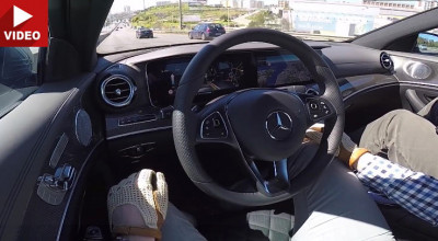 Video ON-BOARD: De la zero la o sută km/h în noul Mercedes-Benz E400 - Photo