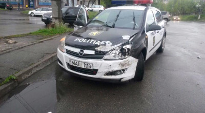 Încă un accident rutier cu implicarea unei maşini de poliţie! - Photo