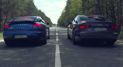 Un versus pe măsură: Porsche Panamera Turbo şi Audi S8 Plus! (VIDEO) - Photo