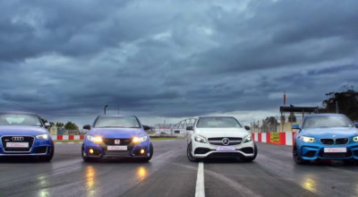 Hot Test: Audi RS3, Honda Civic Type-R, Mercedes-AMG A45 şi BMW M2 Coupe, toate pe circuit! - Photo