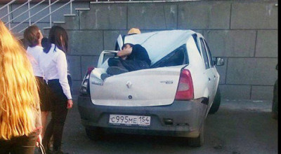 Un Logan i-a salvat viaţa tânărului care a căzut de la etajul 23! - Photo