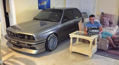 Şi-a adus M3-ul în casă pentru a-l proteja de uraganul Matthew! - Photo