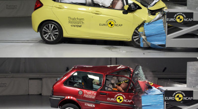 Vezi cum a evoluat siguranţa maşinilor în 20 de ani! Crash test Rover 1997 şi Honda 2017 - Photo