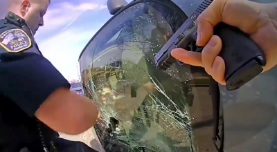 Urmăreşte scene first person cu acţiunile poliţiştilor din SUA care au reţinut un şofer fugar! - Photo