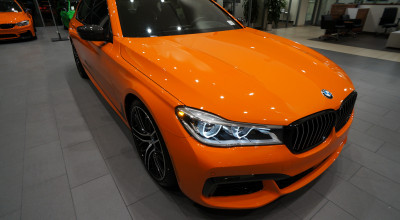 Ce zici de o limuzină extravagantă BMW 750i în culoarea Fire Orange? - Photo