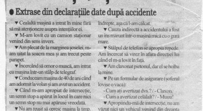 Atenţie cum scrieţi şoferi, în declaraţiile de după accident! Râzi în hohote - Photo