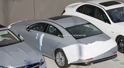 Ce-a de-a treia generaţie a lui Mercedes-Benz CLS a fost văzută semi-dezgolită! - Photo