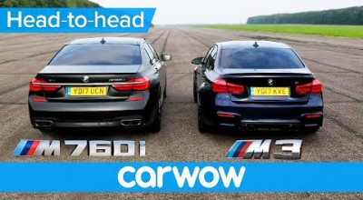 Bătălia titanilor BMW M760Li contra lui BMW M3 - Photo