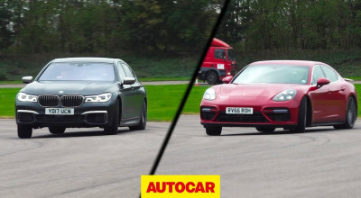 BMW M760Li este pus faţă în faţă cu noul Porsche Panamera Turbo! - Photo