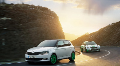 Skoda a construit o variantă deosebită a modelului Fabia, în cinstea victoriei sale la cursele de rally - Photo