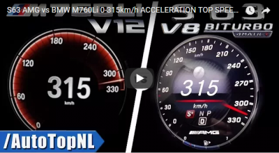 Bătălia titanilor, S63 AMG vs M760Li, care ajunge prima la viteza maximă de 315 km/h? - Photo