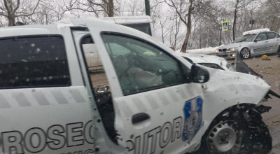 Numărul de accidente este în continuă creştere iar pe traseele naţionale automobilele zac în şanţ! - Photo