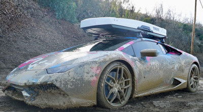 (VIDEO) Vezi cum un Lamborghini Huracan de 800CP se dă în spectacol pe un drum plin de noroi - Photo