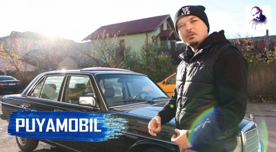 (VIDEO) Rapperul Puya se laudă cu maşina sa legendară Mercedes-Benz W123 240D, pe care o numeşte 
