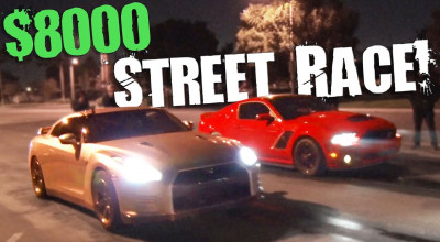 Street Racing pe bani. Vezi cine va lua suma de 8000 de dolari, Mustang-ul sau GT-R-ul? - Photo